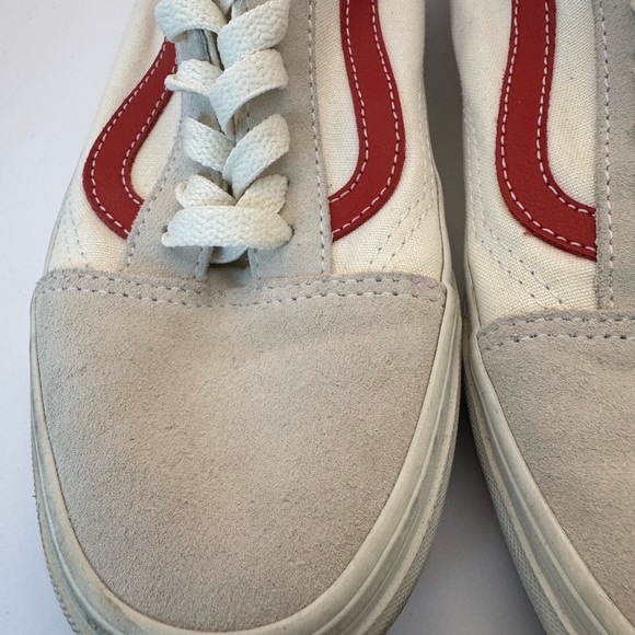 Vans Men’s Size 8/Wmn 9.5 Unisex Vintage Cream Lace Up Sneaker Athletic Shoes - Picture 3 of 16